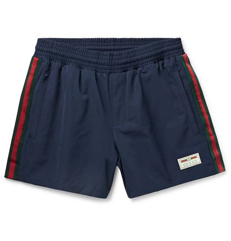 gucci swim trunks blue